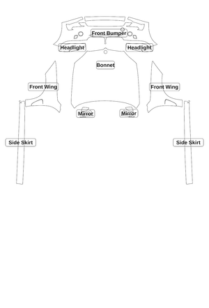 BMW X5 2014 — Track Pack kit - labelled pieces