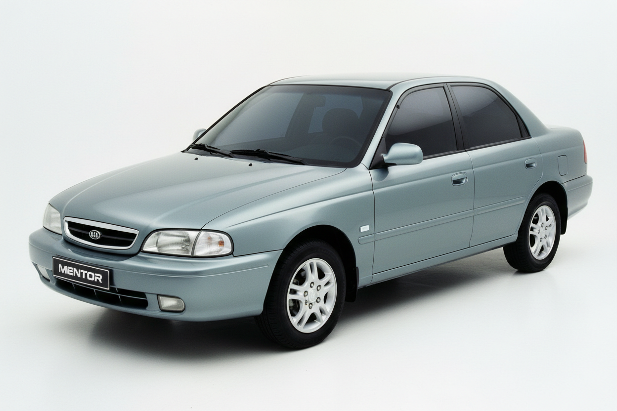 1994 Kia Mentor with white background