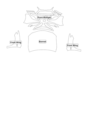 Toyota Camry 2018 — Track Pack kit - labelled pieces