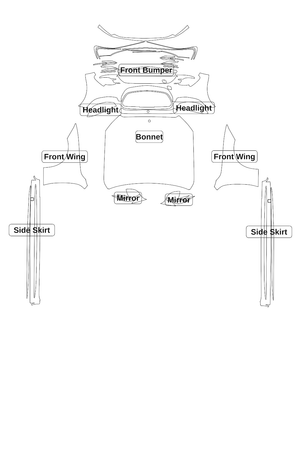 Mercedes-Benz S-Class (LWB) 2021 — Track Pack kit - labelled pieces