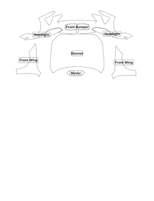 BMW 1 Series 2020 — Full Front kit - labelled pieces