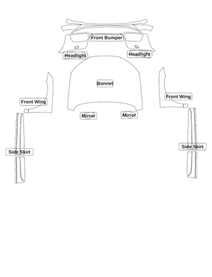 Audi Q5 2018 — Track Pack kit - labelled pieces