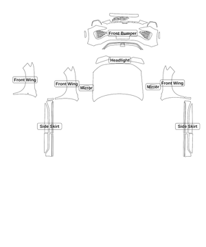 Volkswagen Tayron 2023 — Track Pack kit - labelled pieces