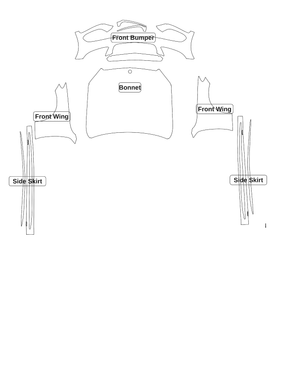 Mercedes-Benz C-Class (Saloon) 2017 — Track Pack kit - labelled pieces