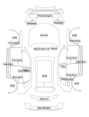 Audi Q5 2018 — Full Car kit - labelled pieces