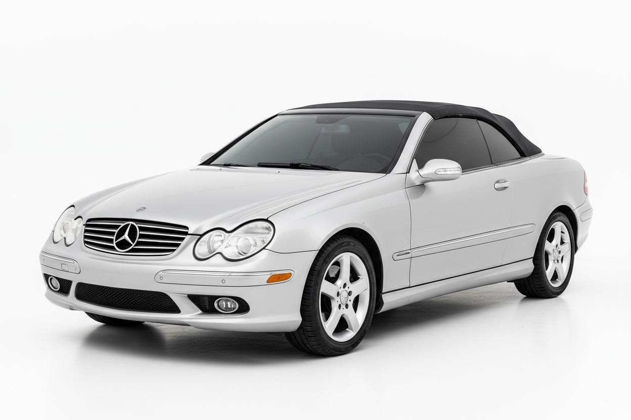 2003 Mercedes CLK Cabriolet with tinted windows
