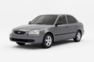 2005 Hyundai Accent saloon with tinted windows