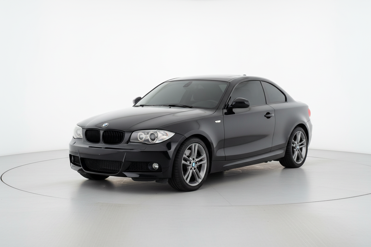2008 BMW 1 Series Coupe with tinted windows
