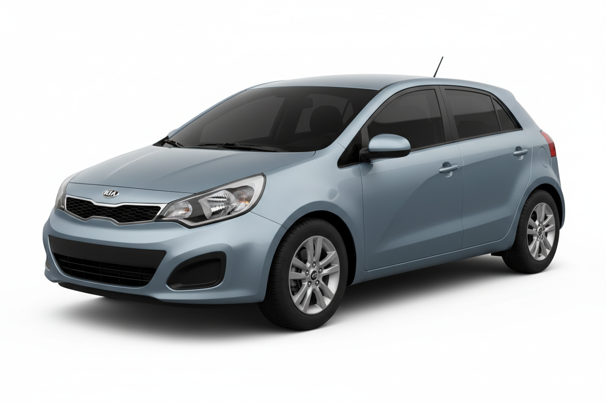 2010 Kia Rio 5-door with tinted windows
