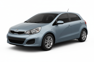 2010 Kia Rio 5-door with tinted windows