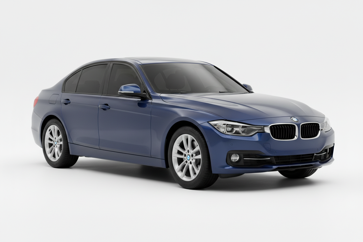 2014 BMW 3 Series Saloon F30 with tinted windows