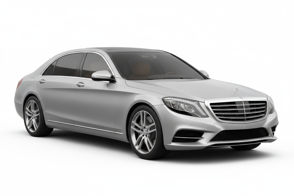 2014 Mercedes S-Class Saloon with tinted windows