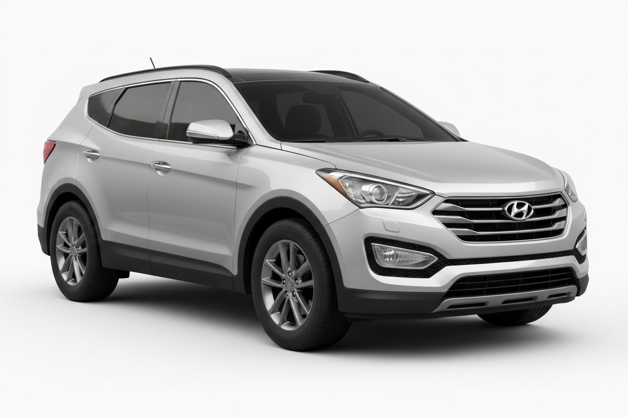 2015 Hyundai Santa Fe with tinted windows
