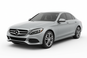 2015 Mercedes C-Class with tinted windows