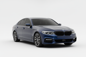 2017 BMW 5 Series with tinted windows