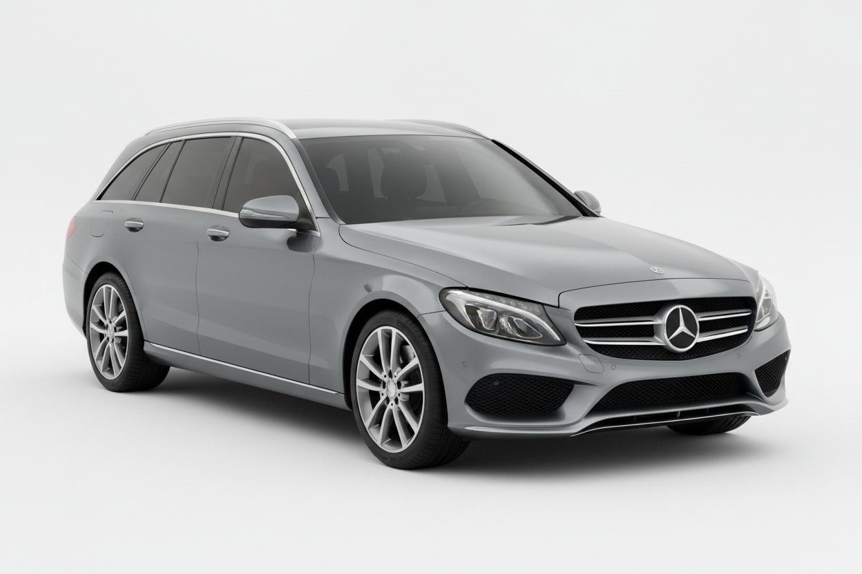 2017 Mercedes C-Class Wagon with tinted windows