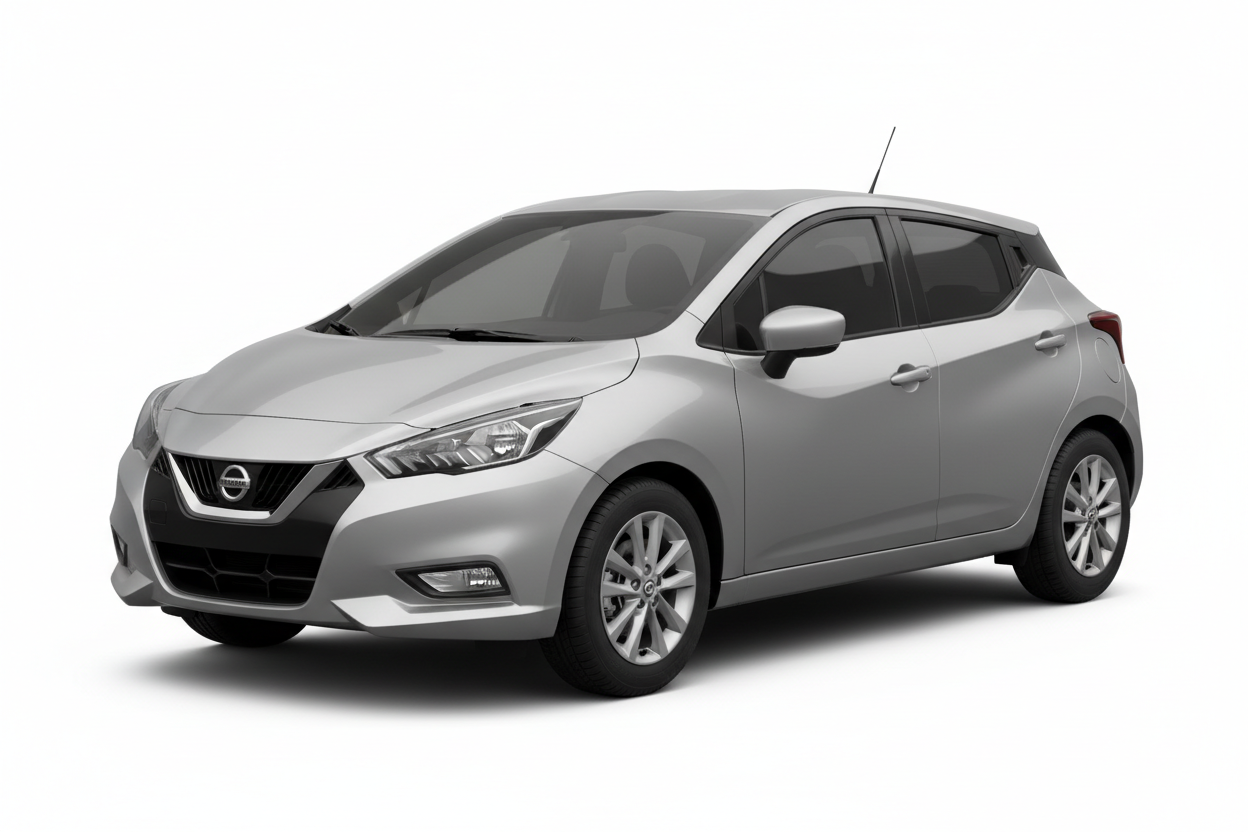 2017 Nissan Micra with tinted windows