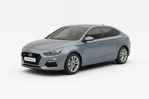2018 Hyundai i30 Fastback with tinted windows