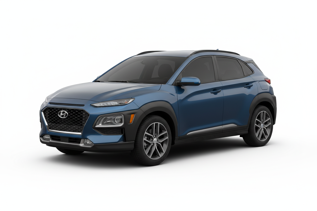 2018 Hyundai Kona with tinted windows