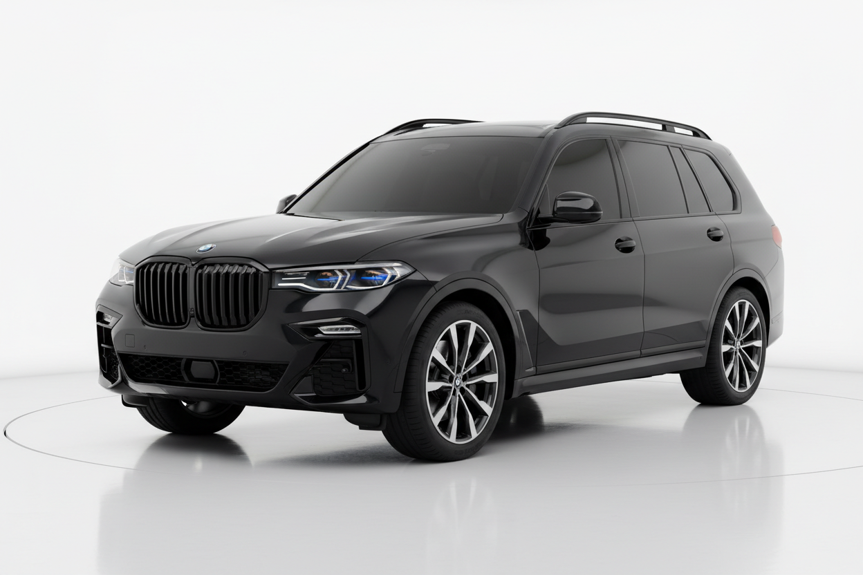 2019 BMW X7 with tinted windows