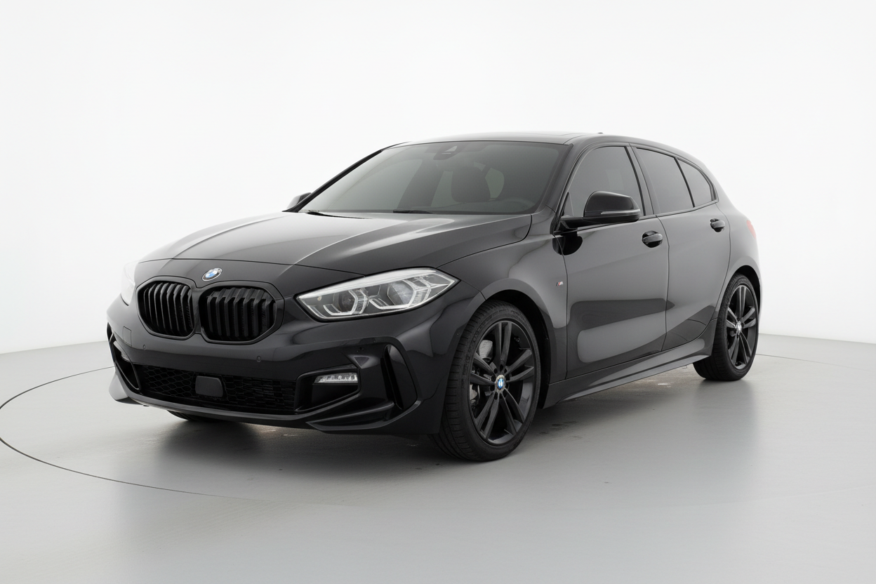 2020 BMW 1 Series with tinted windows