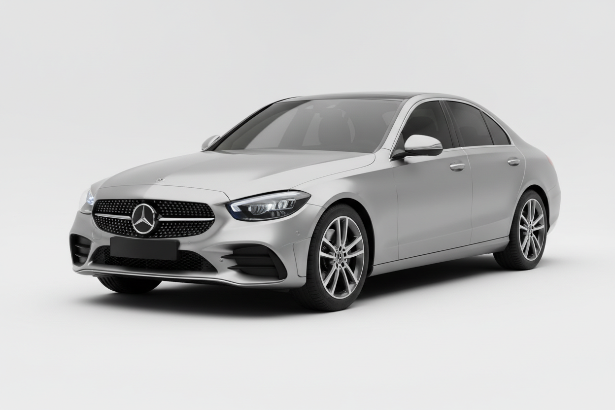 2022 Mercedes C-Class with tinted windows