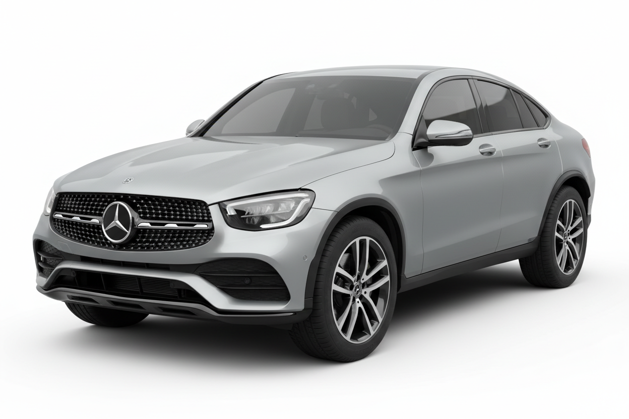 2023 Mercedes GLC Coupe with tinted windows