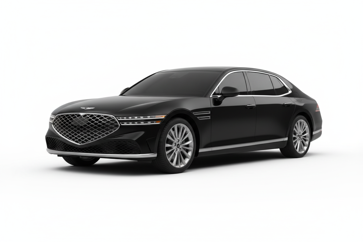 Genesis G90 2024-2026 catalog style with tinted windows