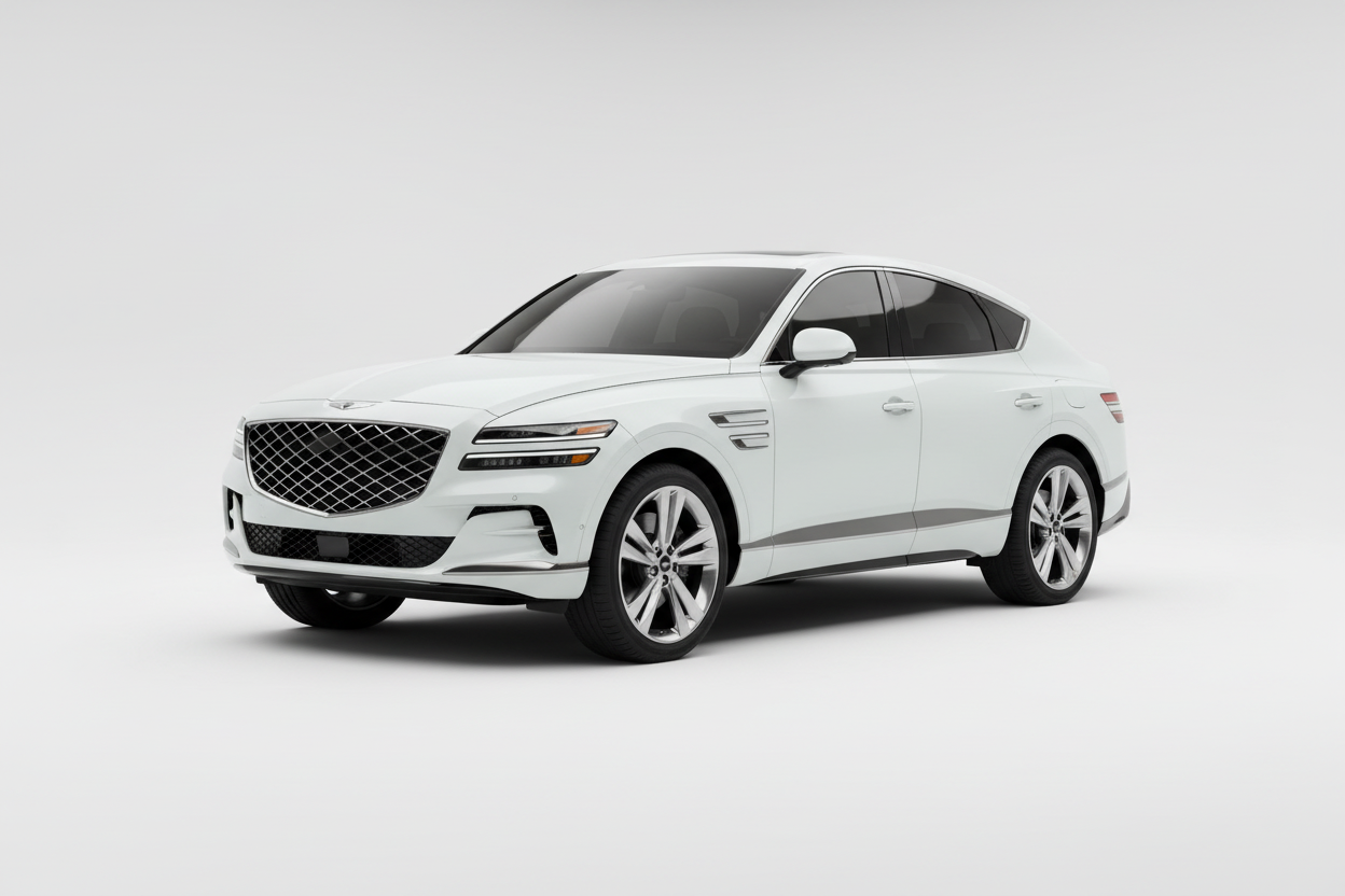 Genesis GV80 Coupe 4-door 2025-2026 catalog style with tinted windows