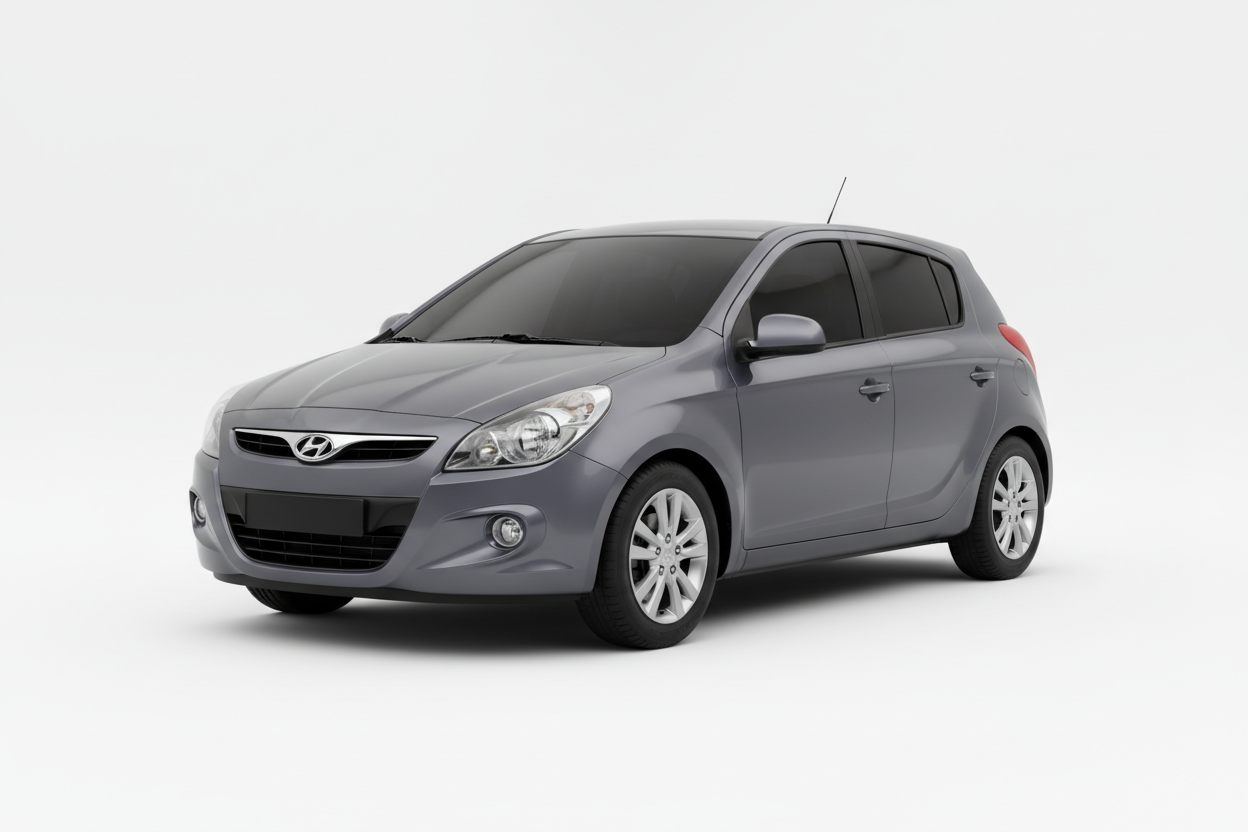 Hyundai i20 2009-2014 with tinted windows