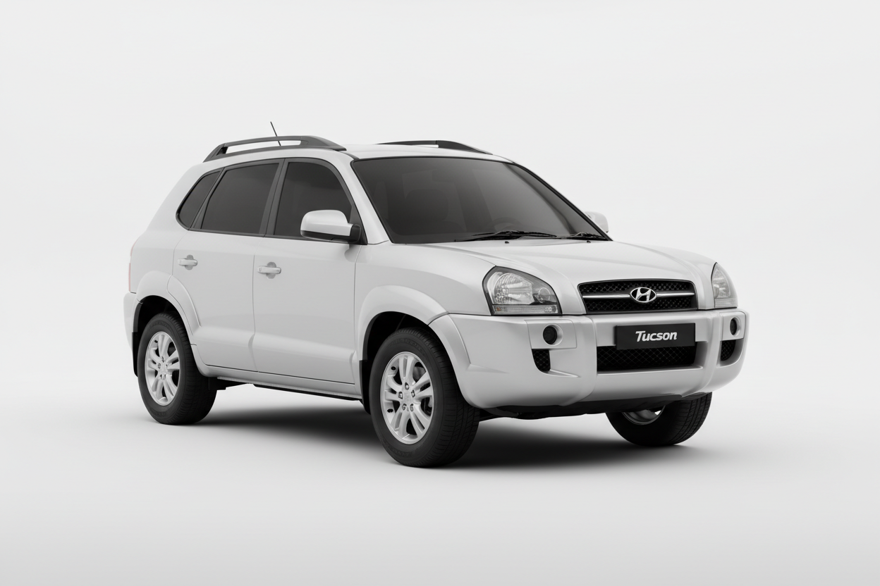 Hyundai Tucson 2005-2009 with tinted windows