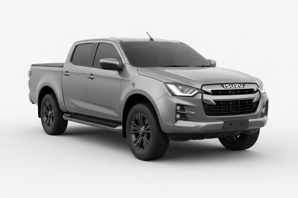 Isuzu D-Max Double Cab 2021-2025 with tinted windows