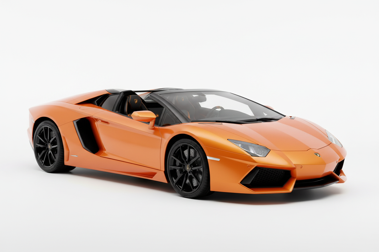 Lamborghini Aventador Roadster with tinted windows