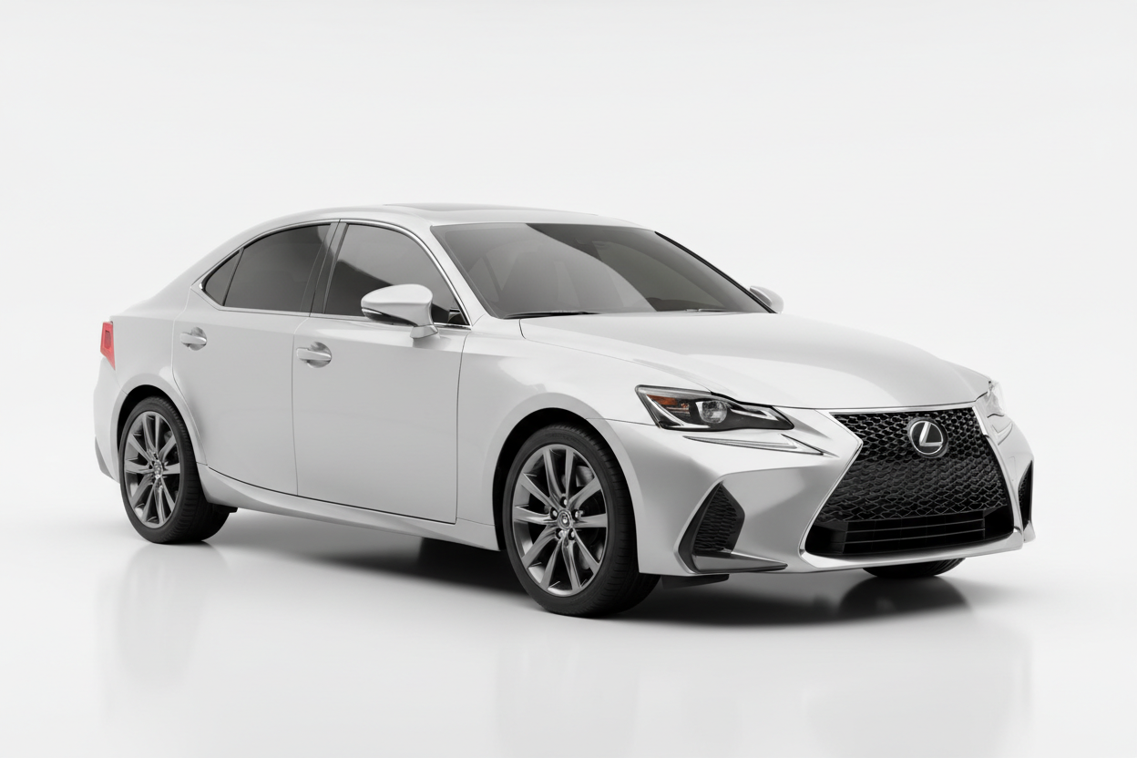 Lexus IS 2021-2025 with tinted windows