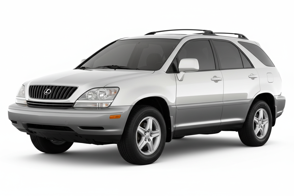 Lexus RX 300 2000-2006 with tinted windows on white background