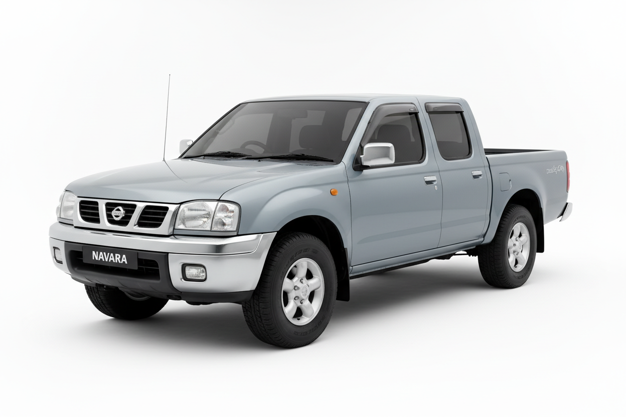 Nissan Navara Double Cab 1998 with tinted windows