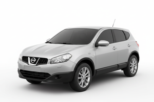 Nissan Qashqai 2009-2013 with tinted windows