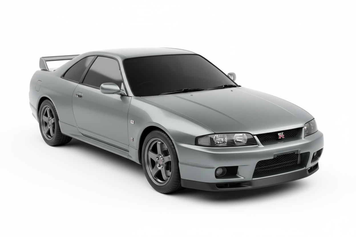 Nissan Skyline R33 with tinted windows