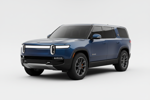Rivian R1S with tinted windows
