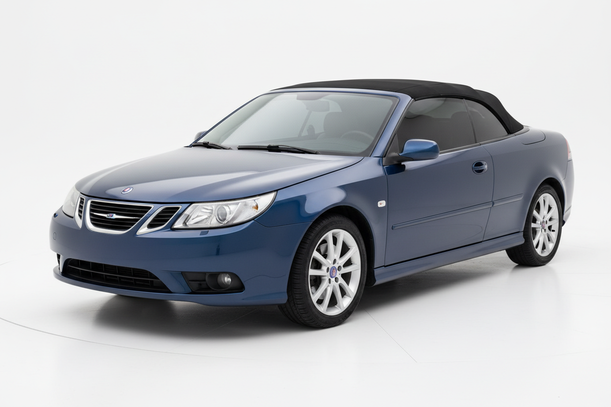 SAAB 9-3 Convertible 2008-2011 with tinted windows