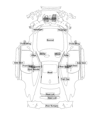 Full Car kit - labelled pieces