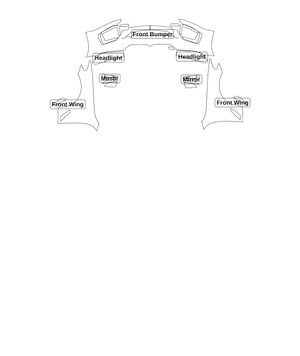 BMW 5 Series 2021 — Full Front kit - labelled pieces