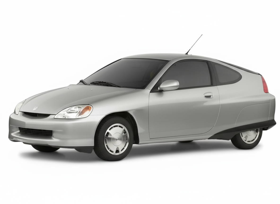 2000 Honda Insight with tinted windows - catalog style