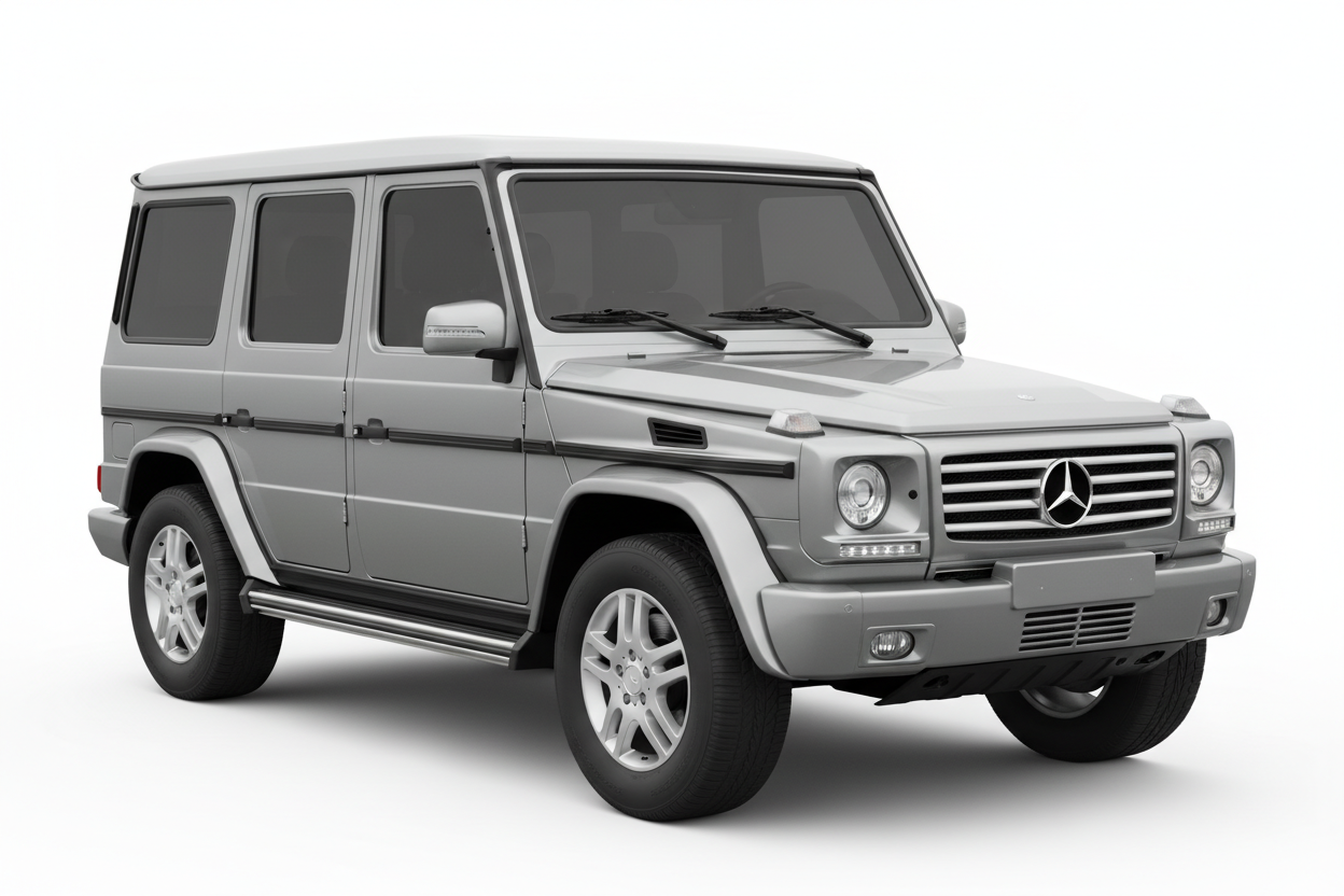 2002 Mercedes G-Wagon with tinted windows