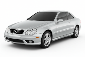 2003 Mercedes CLK with tinted windows