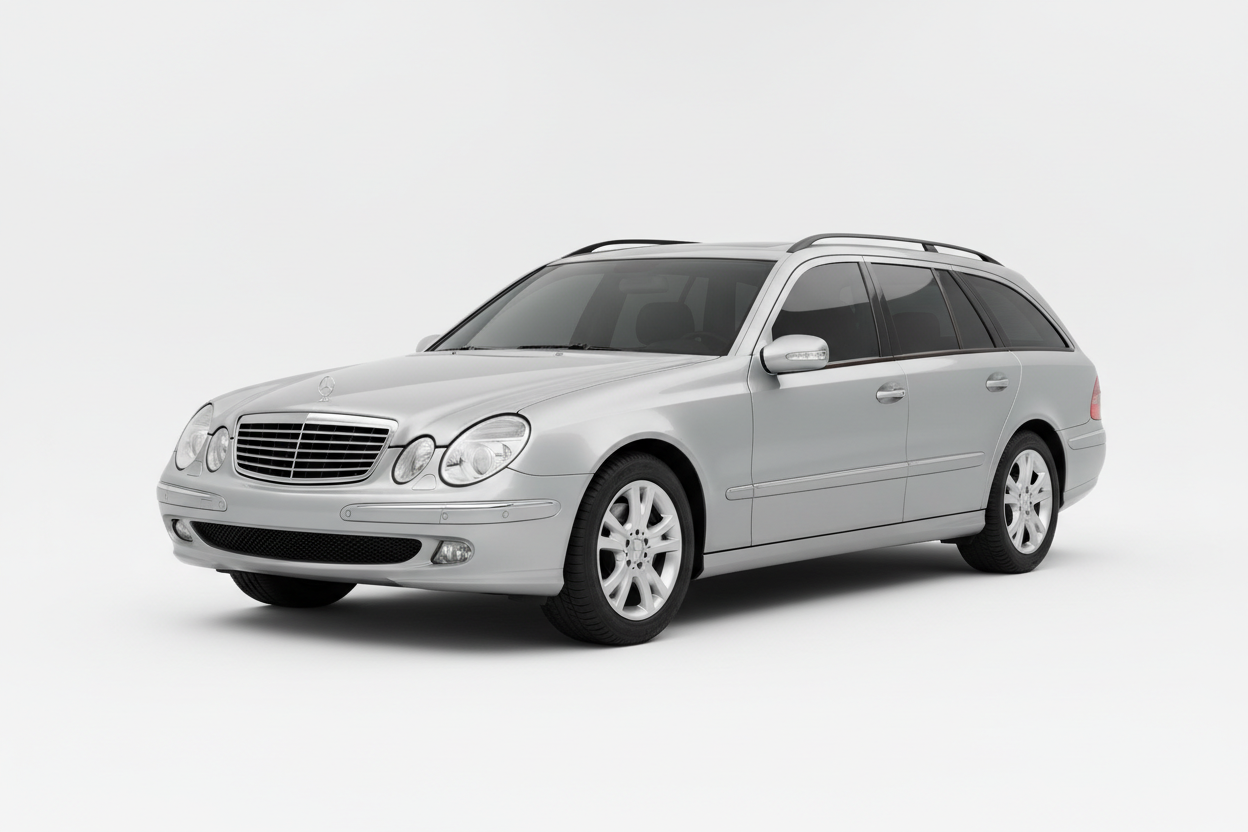 2003 Mercedes E-Class Wagon with tinted windows