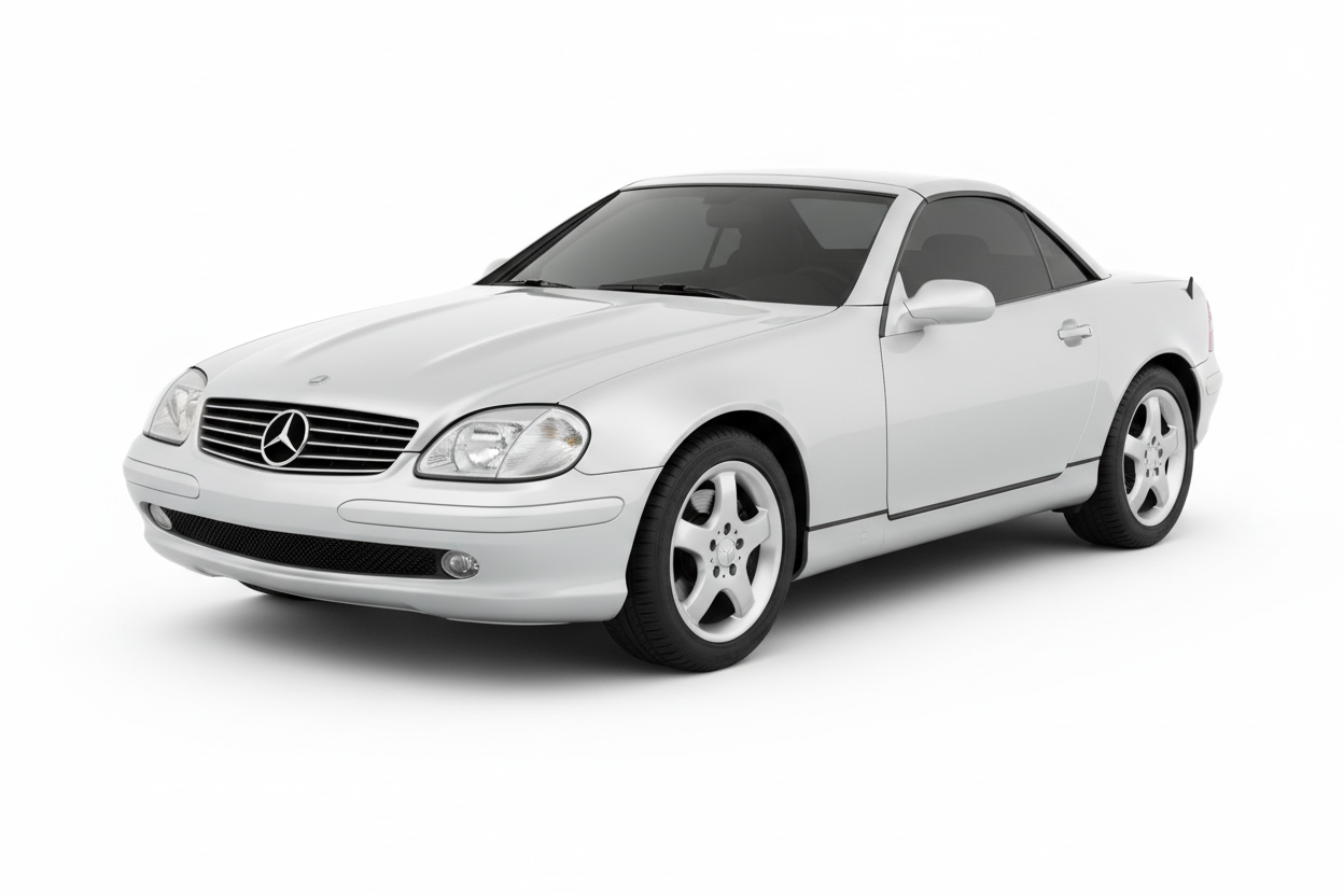 2003 Mercedes SLK with tinted windows