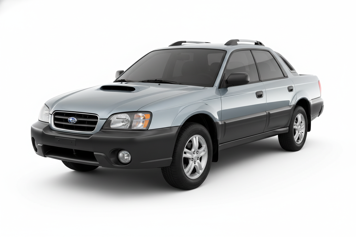 2003 Subaru Baja with tinted windows