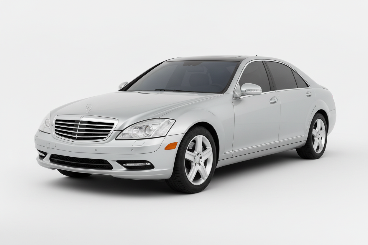 2007 Mercedes S-Class with tinted windows