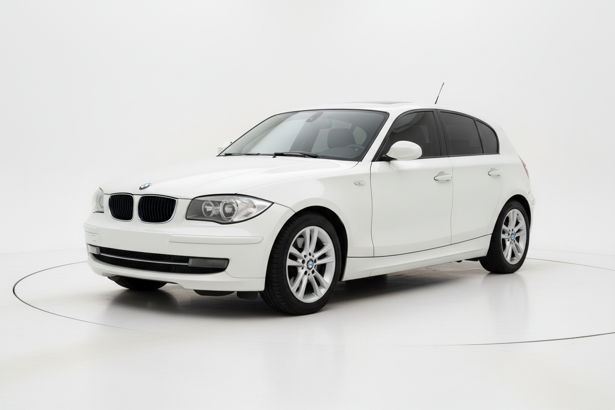 2008 BMW 1 Series with tinted windows
